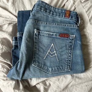 7 For All Mankind jeans “A” pocket lightly worn size 28